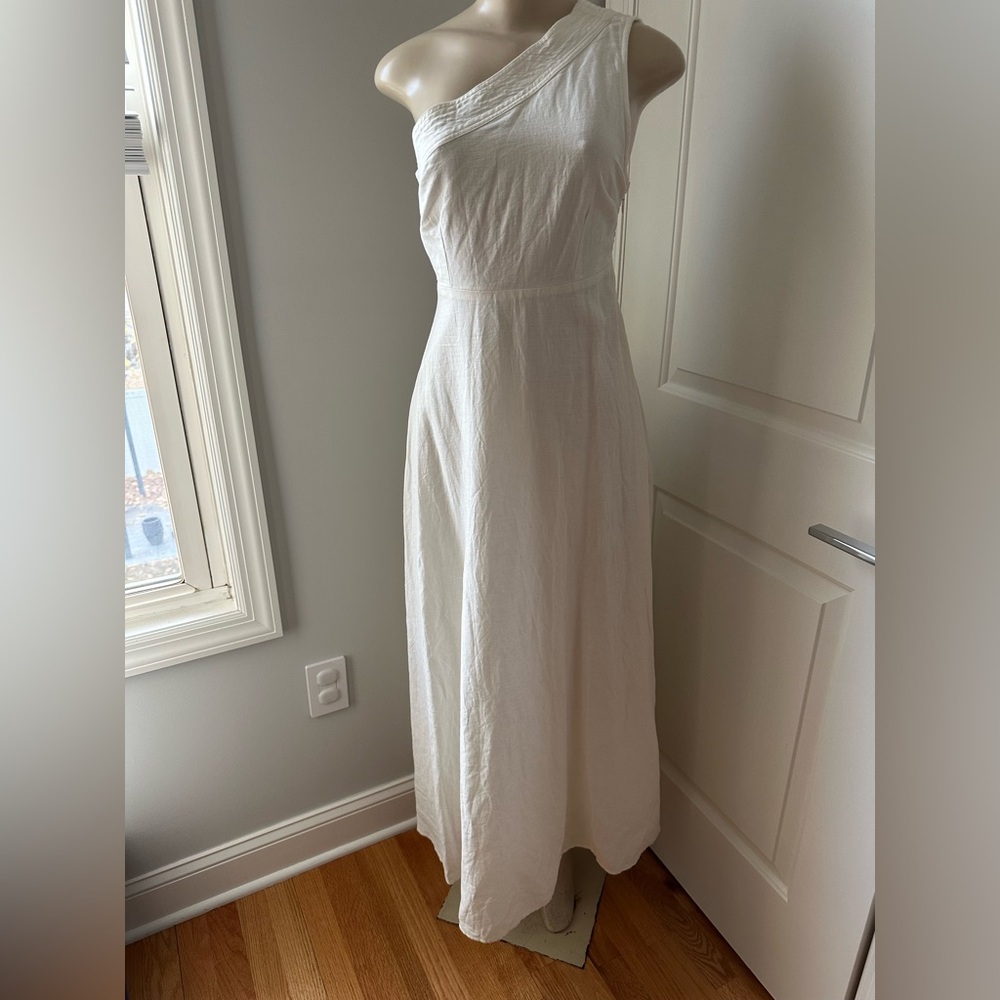 FARM Rio Asymmetrical One-Shoulder White Sundress - Picture 5 of 7